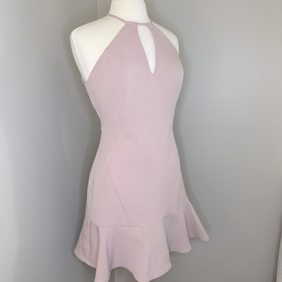 Express sophisticated Mini Pink Halter Dress - Picture 5 of 7